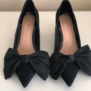 black zara heels